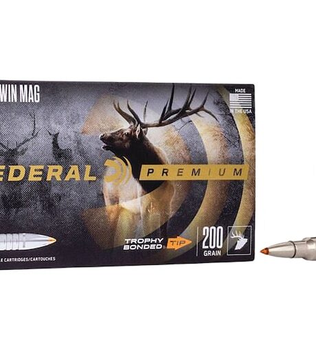 Federal Premium 338 Winchester Magnum Ammo 200 Grain Bonded Polymer Tip Box of 20