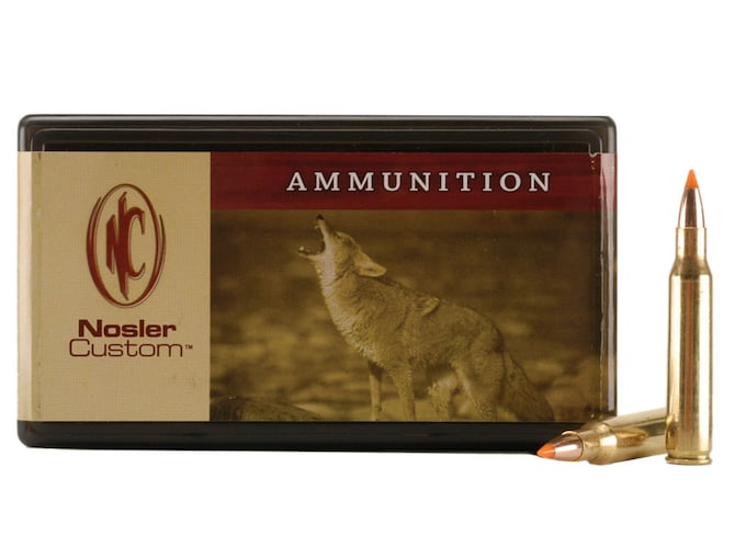 Nosler Custom 222 Remington Magnum Ammo 50 Grain Nosler Ballistic Tip Polymer Tip Box of 50