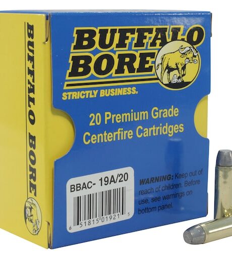 Buffalo Bore Outdoorsman 357 Magnum Ammo 180 Grain Flat Nose Box of 20