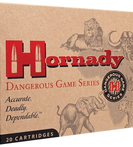 Hornady Dangerous Game 450 Nitro Express 3-1/4" Ammo 480 Grain Hornady DGS (Dangerous Game Solid) Jacketed Flat Nose Box of 20