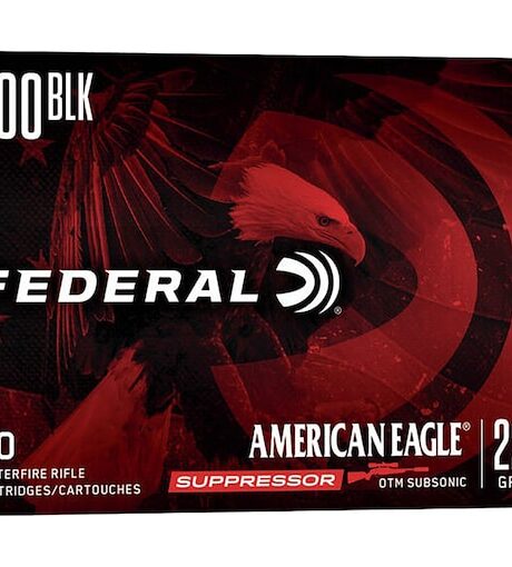 Federal American Eagle Subsonic 300 AAC Blackout Ammo 220 Grain Jacketed Hollow Point
