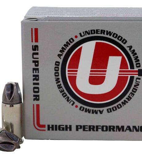 Underwood Platinum Edition Xtreme Defender 9mm Luger Ammo 68 Grain Lehigh Xtreme Defense Fluted Lead Free Box of 20