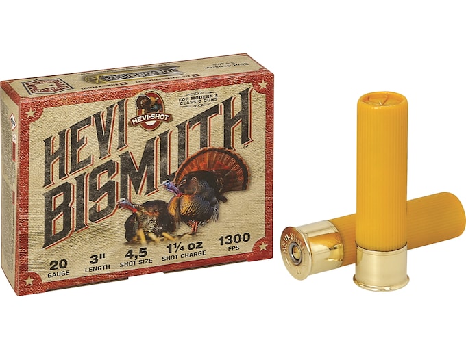Hevi-Shot Hevi-Bismuth Turkey 20 Gauge Ammo 3" #4 and #5 Bismuth Shot 1-1/4 oz Box of 5