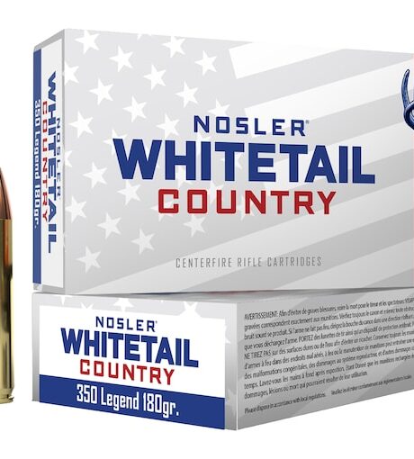 Nosler Whitetail Country 350 Legend Ammo 180 Grain Straight Wall Jacketed Soft Point Box of 20