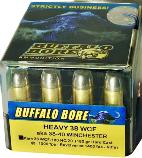 Buffalo Bore 38-40 WCF Ammo 180 Grain Hard Cast Lead Flat Nose Box of 20