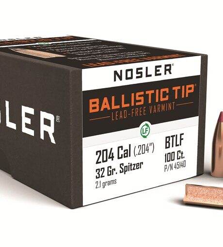 Nosler Ballistic Tip Varmint Bullets Polymer Tip Lead-Free