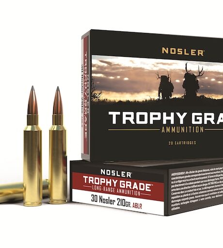 Nosler Trophy Grade 30 Nosler Ammo 210 Grain Nosler AccuBond Long Range Bonded Polymer Tip Box of 20