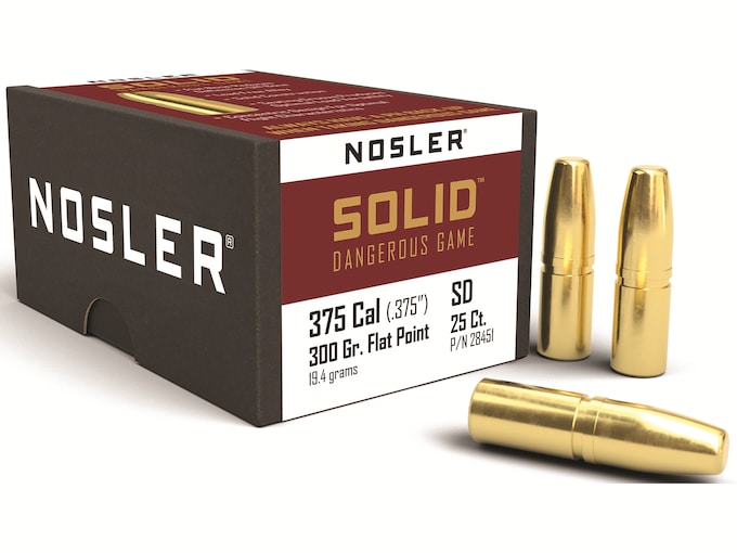 Nosler Solid Bullets Flat Nose