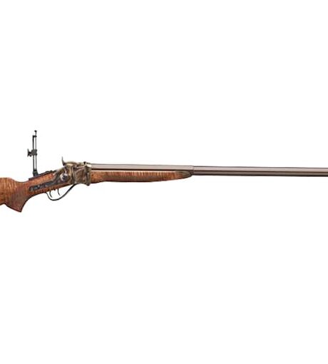 Pedersoli Tascosa Sharps Long Range Single Shot Rifle 45-70 Government 34" Blued Barrel Blued Frame Maple Field Stock
