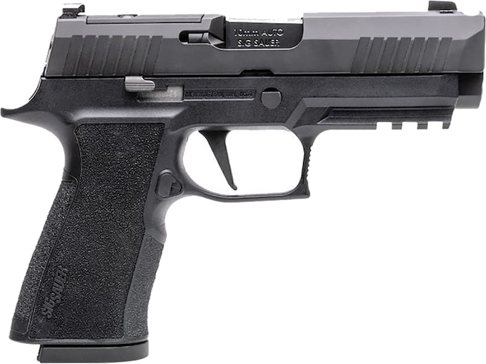 Sig Sauer P320 XTEN Carry Comp 10mm Auto Pistol 3.8" Barrel 15+1 Round Nitron Slide Black Grip Black Frame