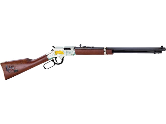 Henry Golden Boy American Farmer Lever Action Rifle 22 Long Rifle 20" Blued Barrel Nickel Frame Walnut Straight Grip Stock