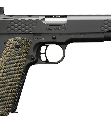 Kimber KHX Custom Optics Ready 45 ACP Pistol 5" Barrel 8+1 Round Gray Slide Green/Black Grip Gray Frame