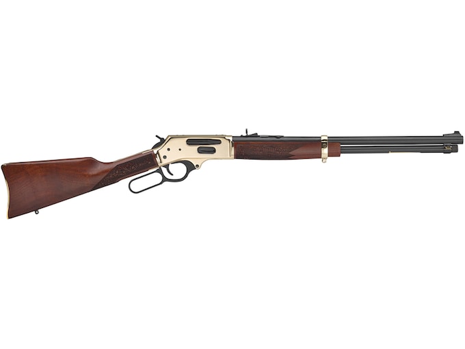Henry Side Gate Lever Action 410 Bore Shotgun 20" Blued Barrel Walnut Straight Grip Stock