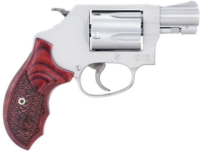 Smith & Wesson Performance Center Model 637 38 Special +P Revolver 1.875" Matte Stainless Barrel 5 Round Wood Grip