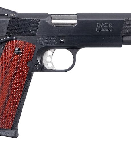 Les Baer Custom 1911 Custom Carry 45 ACP Pistol 5" Barrel 8+1 Round Blued Slide Rosewood Grip Blued Frame