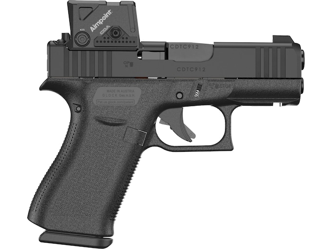 Glock 43X MOS 9mm Luger Pistol 3.41" Barrel 10+1 Round Black Aimpoint COA Red Dot Sight