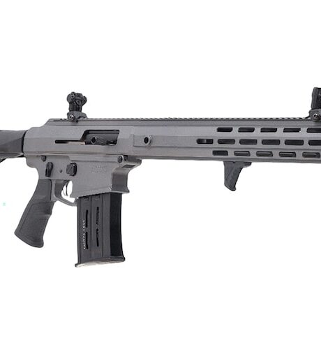 Panzer Arms AR12 Pro L Tactical Semi Automatic 12 Gauge Shotgun 18.5" Black Barrel Gray Pistol Grip