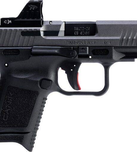 Canik TP9 Elite 9mm Luger Pistol 3.6" Barrel 15+1 Round Gray Slide Black Grip Black Frame Red Dot Sight