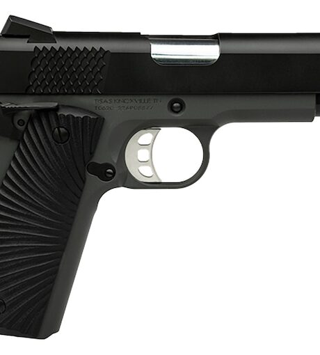 Tisas 1911 Stingray 9mm Luger Pistol 4.25" Barrel 9+1 Round Black Cerakote Slide Black Grip Gray Cerakote Frame