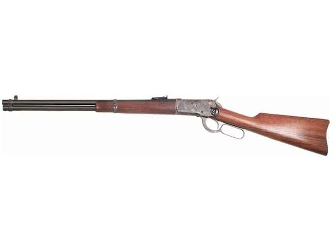 Cimarron Firearms 1892 Saddle Ring Carbine Lever Action Rifle 45 Colt (Long Colt) 20" Blued Barrel Case Hardened Frame Walnut Straight Grip Stock