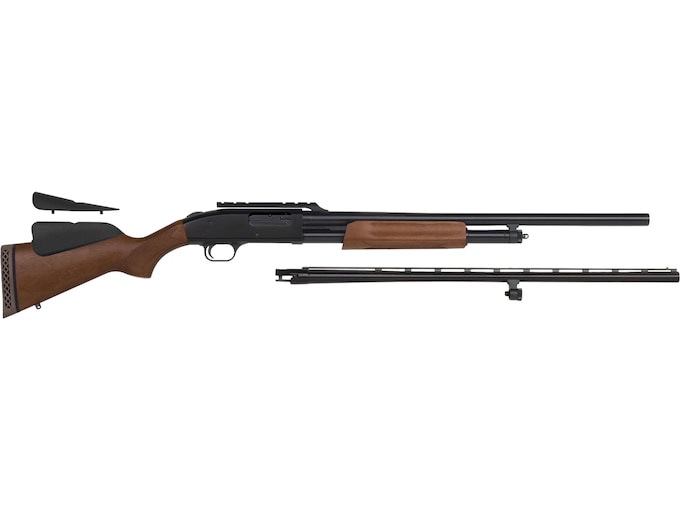 Mossberg 500 Field & Deer Combo Pump 12 Gauge Shotgun 28" Blued Barrel Wood Adjustable Comb Stock