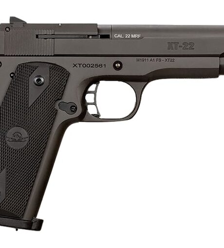 Armscor Rock Island XT22 22 WMR Pistol 5" Barrel 14+1 Round Black Parkerized Slide Black Grip Black Parkerized Frame