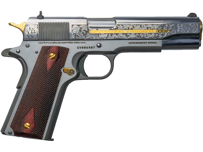 Colt 1911 Heritage 38 Super +P Pistol 5" Barrel 9+1 Round Stainless Slide Walnut Grip Stainless Frame