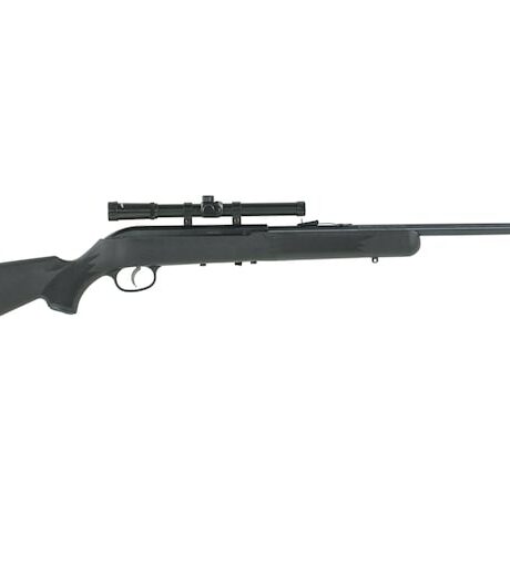 Savage Arms 64 FLXP Semi Automatic Rifle 22 Long Rifle 21" Left Hand Blued Barrel Black Frame Black Field Stock with Scope