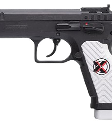 Tanfoglio Stock II Xtreme 9mm Luger Pistol 4.44" Barrel 17+1 Round Black Slide White Grip Black Frame