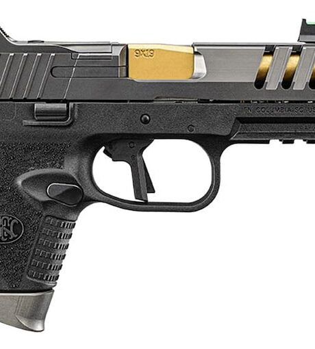 FN 509 CC Edge 9mm Luger Pistol 4.2" Threaded Barrel 15+1 Round Graphite Slide Black Grip Black Frame