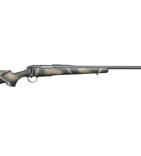 Bergara Highlander Bolt Action Rifle 6.5 Creedmoor 24" Fluted Cerakote Sniper Gray Threaded Barrel Cerakote Sniper Gray Frame Camo Field Stock