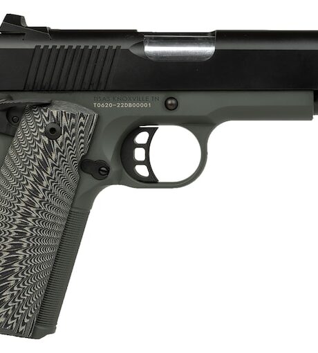 Tisas 1911 C10 Yukon 10mm Auto Pistol 4.25" Barrel 8+1 Round Black Cerakote Slide Black/Tan Grip Gray Frame