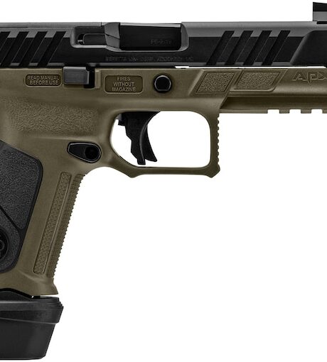Beretta APX A1 Tactical 9mm Luger Pistol 4.8" Threaded Barrel 21+1 Round Black Slide Black Grip OD Green Frame