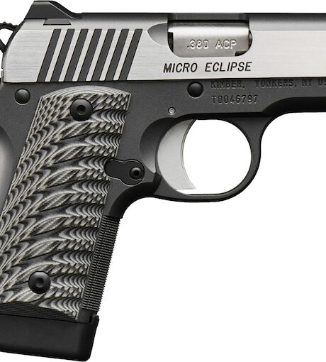 Kimber Micro Eclipse 380 ACP Pistol 2.75" Barrel 7+1 Round Silver Slide Black/Gray Grip Matte Black Frame