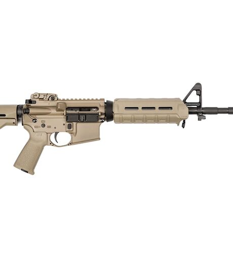 Spike's Tactical M4LE Semi Automatic Rifle 5.56x45mm NATO 16" Anodized Black Threaded Barrel Flat Dark Earth Frame FDE Brown Adjustable Stock
