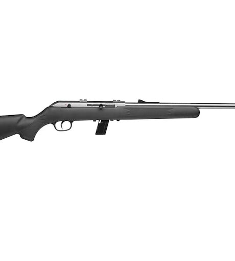 Savage Arms 64 FSS Semi Automatic Rifle 22 Long Rifle 21" Stainless Barrel Stainless Frame Black Field Stock