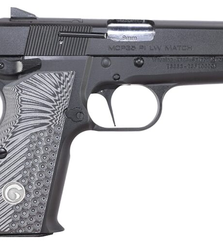 Girsan MC P35 PI LW Match 9mm Luger Pistol 3.88" Barrel 15+1 Round Black Slide Gray Grip Black Frame
