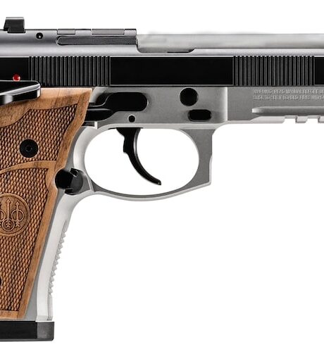 Beretta 92GTS Launch Edition 9mm Luger Pistol 4.7" Barrel 18+1 Round Black Slide Walnut Grip Silver Frame