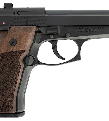 Tisas Fatih 380 ACP Pistol 3.9" Barrel 13+1 Round Matte Black Slide Wood Grip Matte Black Frame