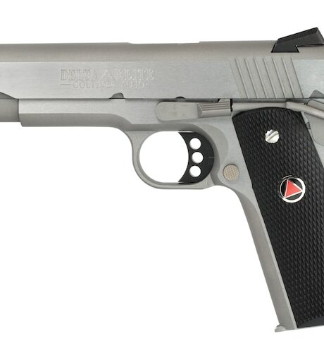 Colt Delta Elite 10mm Auto Pistol 5" Barrel 8+1 Round Stainless Slide Black Grip Stainless Frame