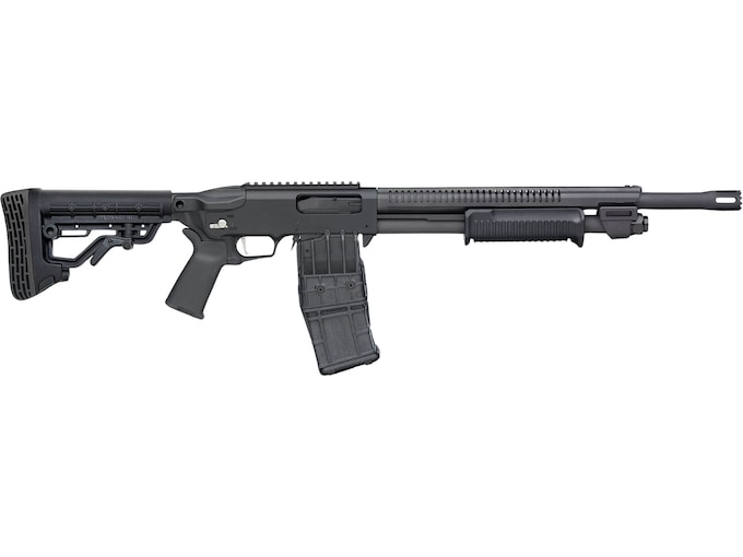 Mossberg 590RM Mag-Fed Stand-Off Pump 12 Gauge Shotgun 18.5" Black Barrel Black Pistol Grip