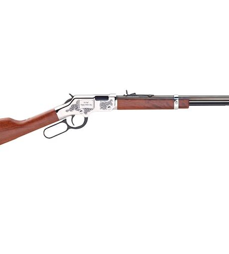 Henry Golden Boy Fathers Day Lever Action Rifle 22 Long Rifle 20" Blued Barrel Nickel Frame Walnut Straight Grip Stock