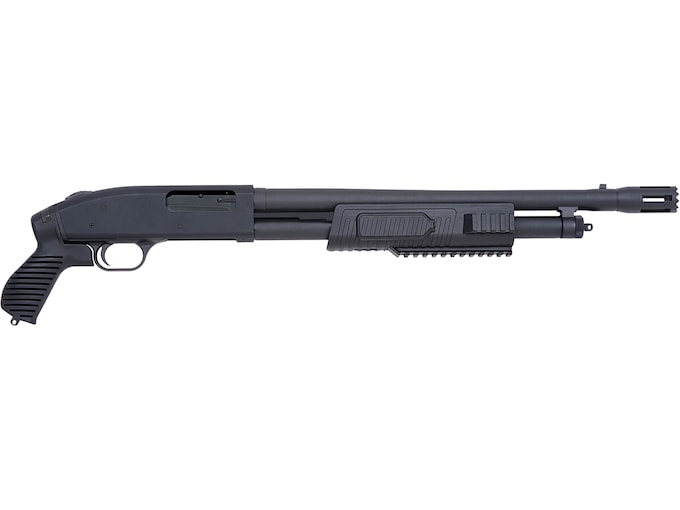 Mossberg 500 Tactical Flex Pump 12 Gauge Shotgun 18.5" Blued Barrel Black Pistol Grip