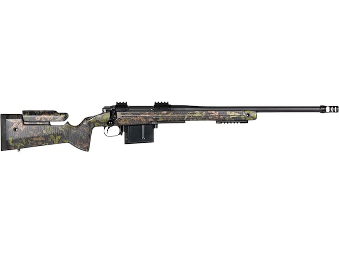 Geissele King Hunter Bolt Action Rifle 7mm Backcountry 20" Black Threaded Barrel Black Frame Camo Adjustable Comb Stock
