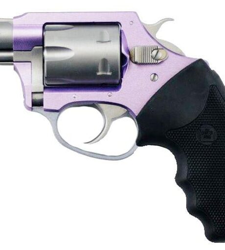 Charter Arms Pathfinder Lite Lavender Lady 22 Winchester Magnum Rimfire (WMR) Revolver 2" Stainless Barrel 6 Round Black Grip