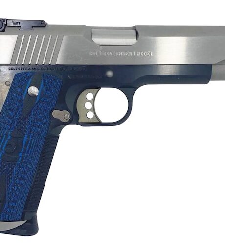 Colt 1911 Gold Cup Trophy 45 ACP Pistol 5" Barrel 8+1 Round Stainless Slide Blue/Black Grip Blued Frame