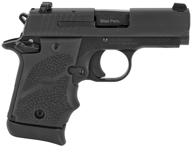 Sig Sauer P938 Massachusetts Compliant 9mm Luger Pistol 3" Barrel 7+1 Round Nitron Slide Black Grip Anodized Frame