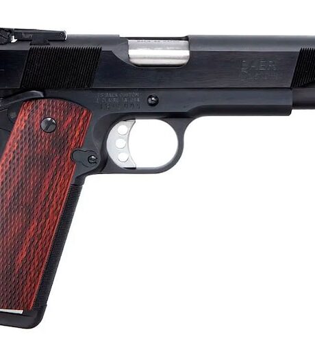 Les Baer Custom 1911 Premier II 45 ACP Pistol 5" Barrel 8+1 Round Blued Slide Rosewood Grip Blued Frame