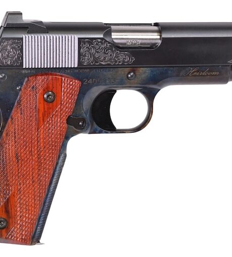 Dan Wesson 1911 Heirloom 45 ACP Pistol 4.25" Barrel 8+1-Round Blued Slide Cocobolo Grip Case Hardened Frame