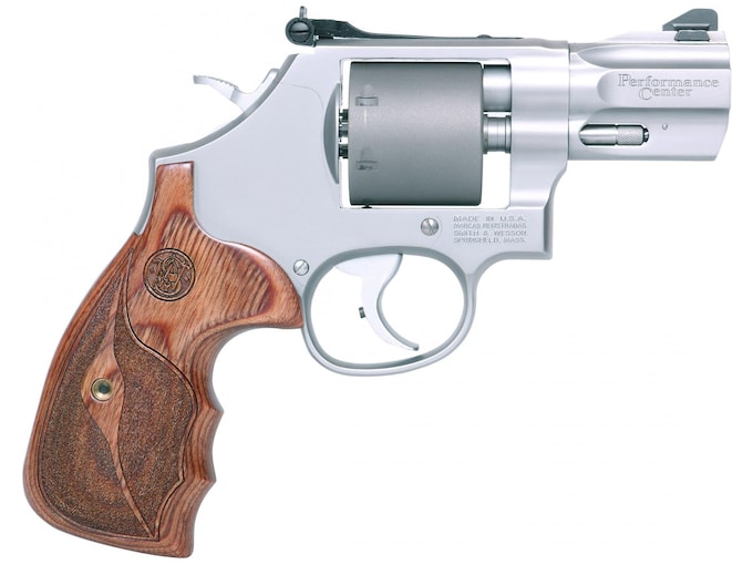 Smith & Wesson Performance Center Model 986 9mm Luger Revolver 2.5" Stainless Barrel 7 Round Wood Grip